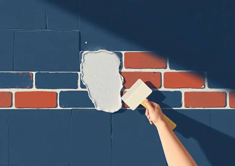 Ponçage et rebouchage des fissures avant mise en peinture